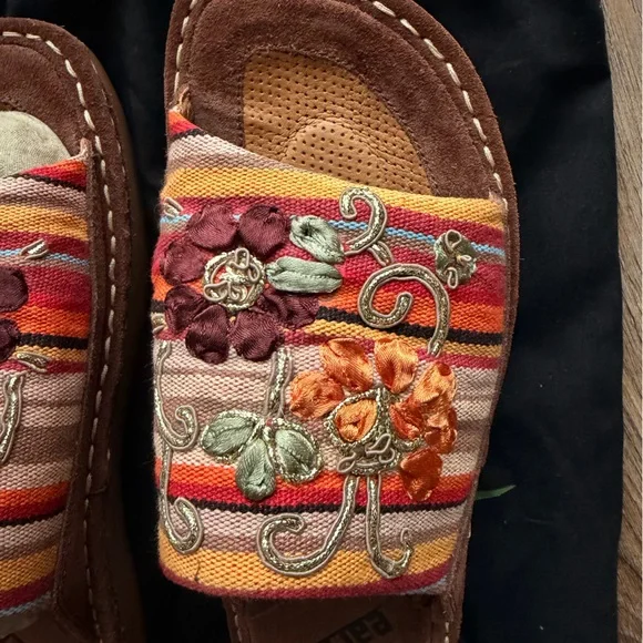 Earth Women's Colorful Embroidered Mules - Picture 2 of 5